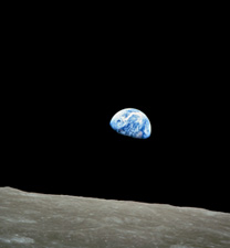 Earthrise by NASA Apollo 8 crewmember Bill Anders on December 24, 1968