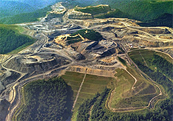 An Alpha Coal mountaintop removal coal mine
