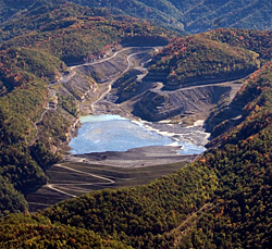 Brushy Fork Coal Sludge Impoundment on Coal River Mountain, WV