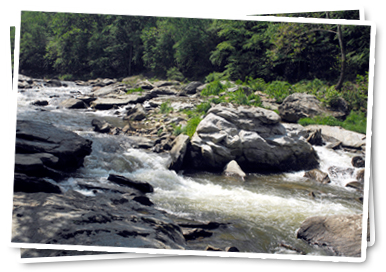Photo of the Watauga River by Dot Griffith