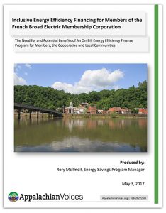 A view of Marshall, N.C., headquarters of the French Broad Electric Membership Corp., across the historic French Broad River. 