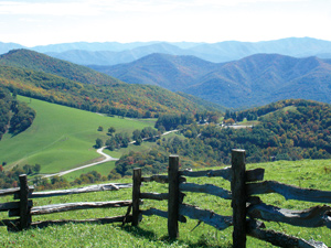 The 800-acre Cataloochee Ranch, the first agricultural property preserved by Southern Appalachian Highlands Conservancy. Photo courtesy of SAHC