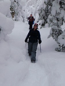 Snowshoes make winter trails more accessible. Photo by Jessica Scowcroft