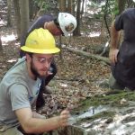 Davis Wax working with a crew maintaining the Appalachian Trail