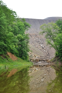 Valley fill and pond at a Frasure Creek Mining MTR site. 