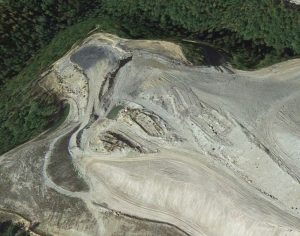 A satellite image on Google Earth, taken October 2013, of a mine in Breathitt County, Kentucky, owned by Frasure Creek Mining. 