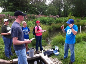 The University of Kentucky’s rain garden is used as a living-learning lab for students. Photo courtesy of the University of Kentucky