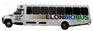 Each of Elon University’s 11 BioBuses is equipped to run on  a 20 percent biodiesel fuel blend. Photo courtesy of Elon University. 