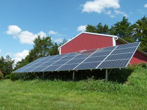 Joy Loving’s solar installation in Rockingham County, Va. Photo courtesy of Joy Loving