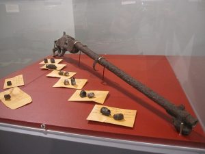Weapons and spent ammunition emphasize the violence of the time period. Photo courtesy of West Virginia Mine Wars Museum 