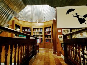 The bell tower library, which Teri, a book-lover, worked on tirelessly. Photos by Teri Crawford Brown