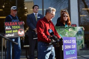 Citizens rally in N.C. to call for clean-up of toxic coal ash pits across the state.