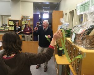 Ribbon cutting at the Watauga County Seed Library. Photo by Dave Walker
