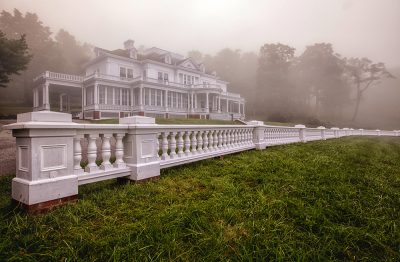The Moses Cone Estate on a foggy day