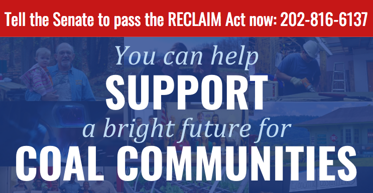 Tell the Senate to pass the RECLAIM Act--call 202-816-6137