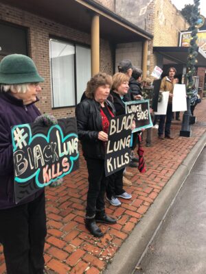 protest for black lung benefits