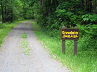 A gentle, one percent grade makes the Greenbrier Trail perfect for multiple sports, such as biking, trail running, and skiing in the winter.  Photo by Joe Tennis.