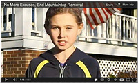 Olivia as one of the children featured in the No More Excuses video campaign - Click for the video