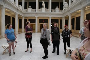 The AMI team visits the Carnegie Museum of Art. Photo courtesy Appalachian Media Institute