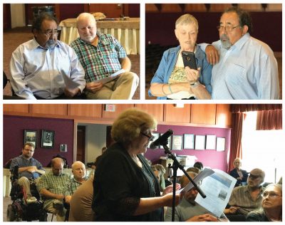 Top left: Stanley Sturgill, of Kentuckians for the Commonwealth and Rep. Grijalva. Top right: Mary Love, of Kentuckians for the Commonwealth and Rep. Grijalva. Bottom: Sister Jaculyn Hanrahan speaks during the public meeting. Photos: House Natural Resources Committee Democrats