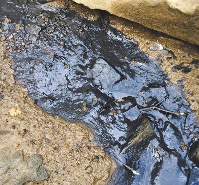 March 2017 coal slurry spill in Boone County, W.Va.  Photo by Erin Savage