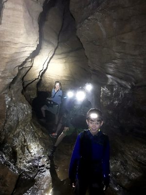 kids in cave