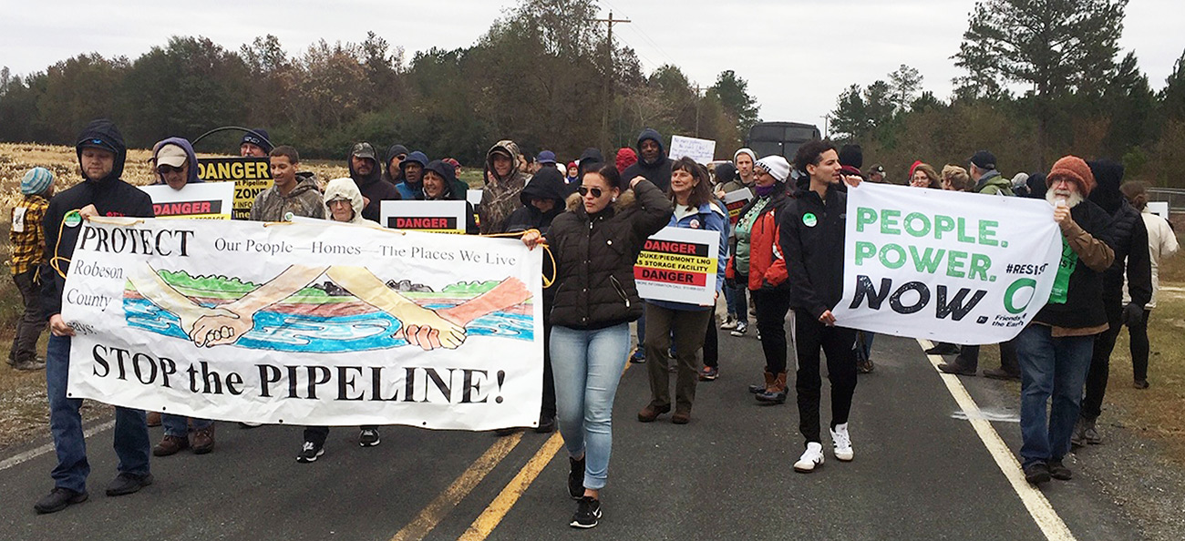pipeline protest march