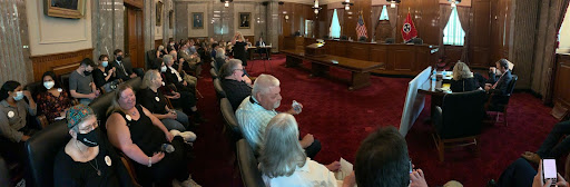Standing room only in the TN Supreme Courtroom - photo by Kent Minault 