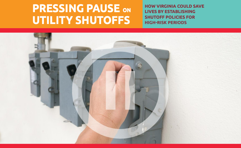 report cover shows hand on electric power box with a "pause" symbol above it