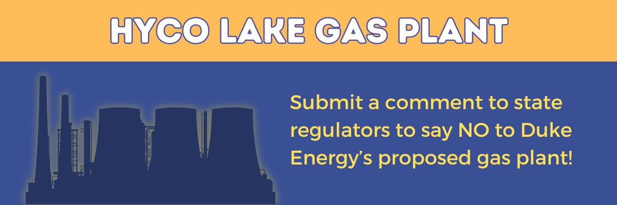 submit a comment to NCUC to say no to Duke's new gas plant