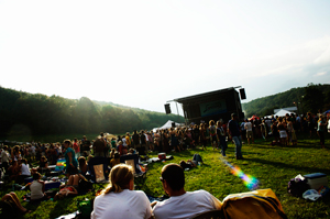 Attendees flocked to stages at the Music at the Mountaintop festival last year. This year the environmentally conscious music event will last two days. Photo by Megan Naylor