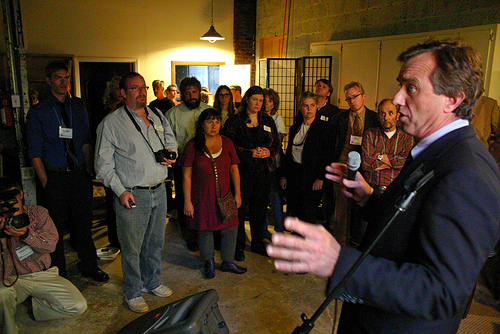 Bobby Kennedy at Appalachian Voices Boone office