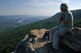 The Great Eastern Trail will eventuall span from Alabama to the Fingerlakes Trail in New York. Above, looking off Sunset Rock in Tennessee.