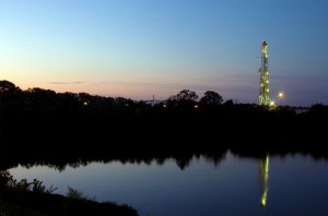 Fracking operations like this on in Texas could soon spring up in North Carolina after Gov. Pat McCrory signed a bill lifting the state's moratorium on natural gas drilling. Photo by Daniel Foster/Creative Commons.