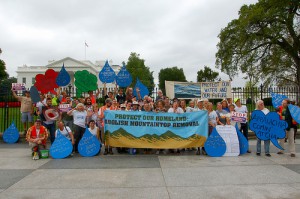 Appalachian citizens rally in front of the White House for "Our Water, Our Future."