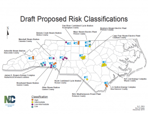 Map of DEQ's proposed classification risks.