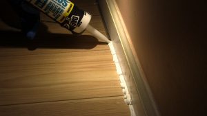 Caulking cracks and crevices reduces air leakage to unfinished areas of your home.