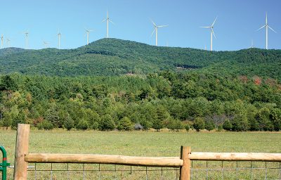 Simulated Rocky Forge Wind Project