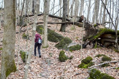 person hiking