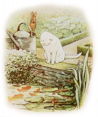 An illustration from Peter Rabbit by Beatrix Potter