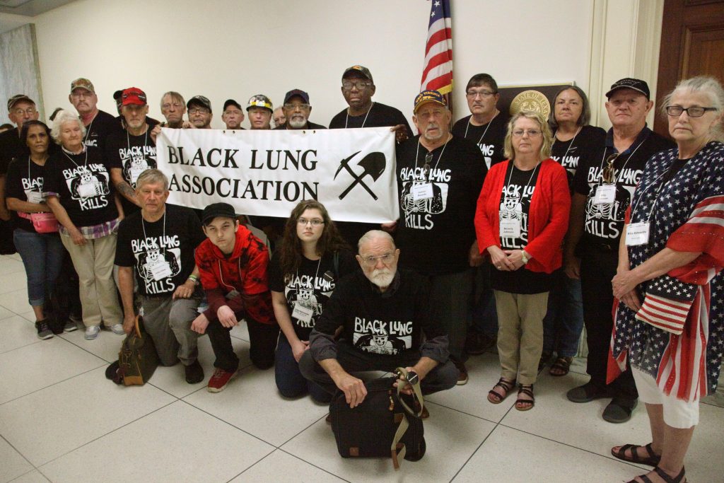 A group photo of members of the Black Lung Association