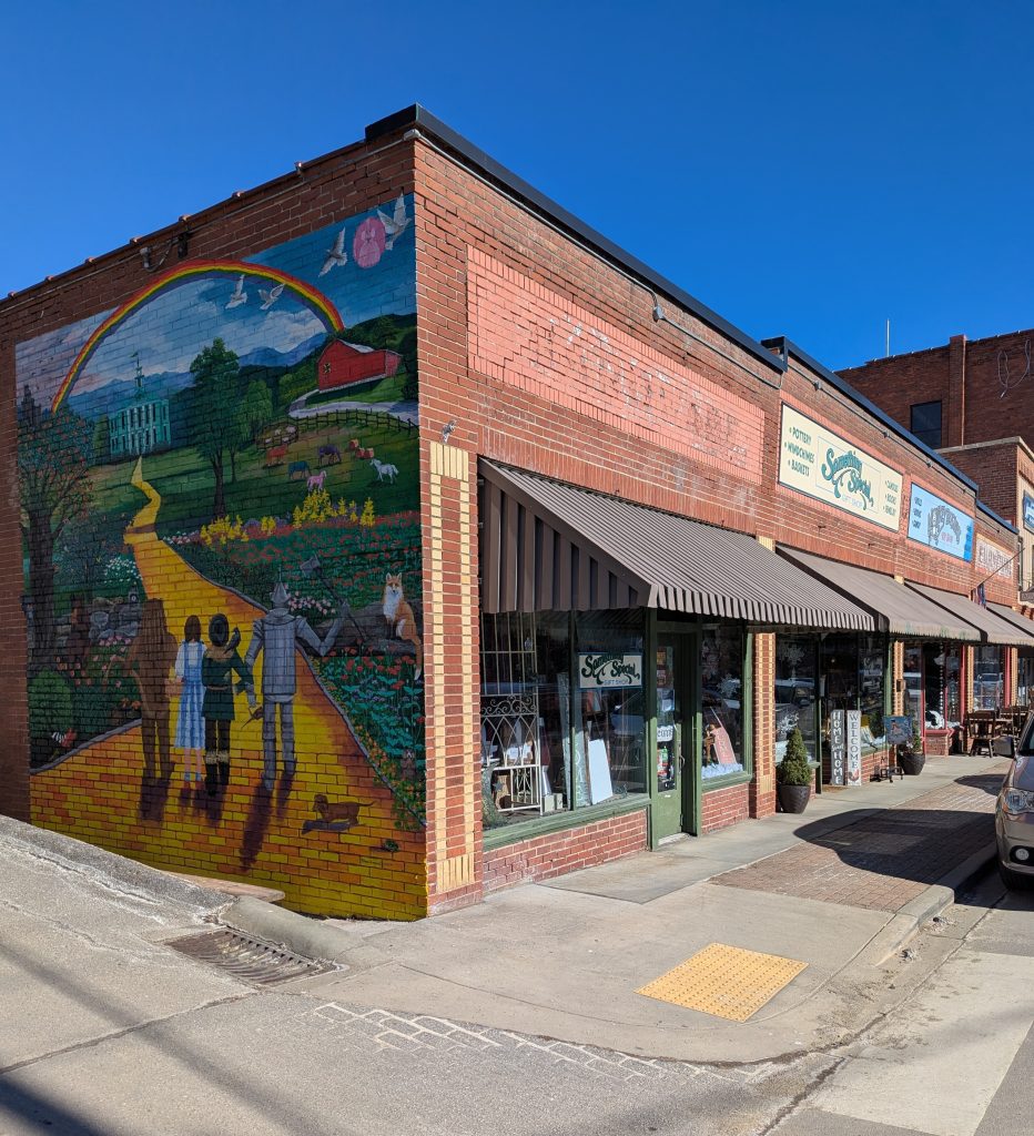 Dennis and Tina Matelski have owned and operated businesses in downtown Burnsville since 1985. Originally from the area, Tina experienced the Flood of 1977 in Yancey County. Photo courtesy of the Matelskis.