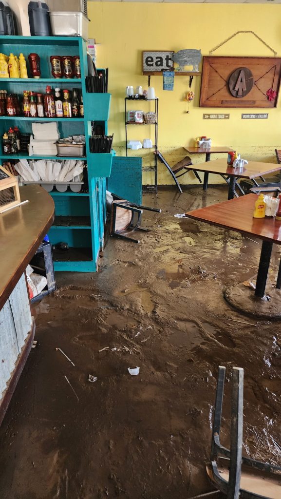 Wilson's Cafe and Grill, located in downtown Damascus, Va., sustained significant flood damage from Hurricane Helene. Photo courtesy of owner Ralph Wilson.