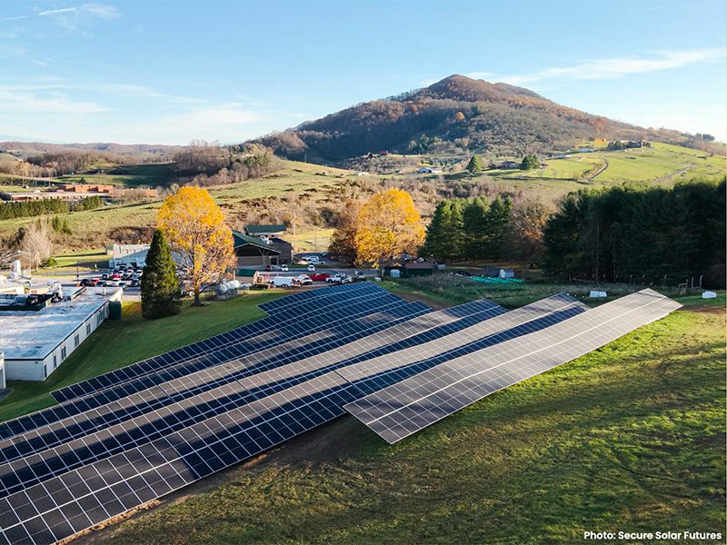 Tazewell YMCA aerial solar panels for Clean Energy Tax Credit report