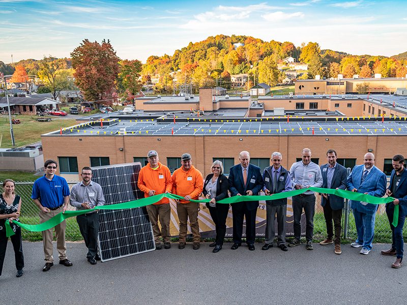 wise county schools--wise primary solar installation ribbon cutting