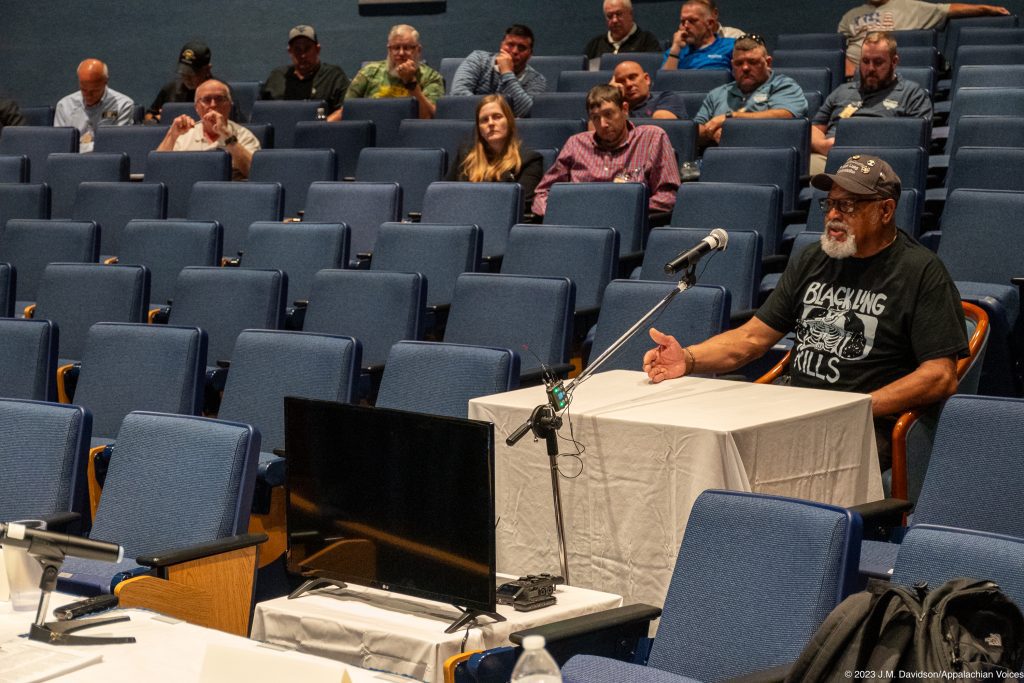 MSHA Silica Dust hearing in Beckley, West Virginia, 2023. Photo by Jimmy Davidson.