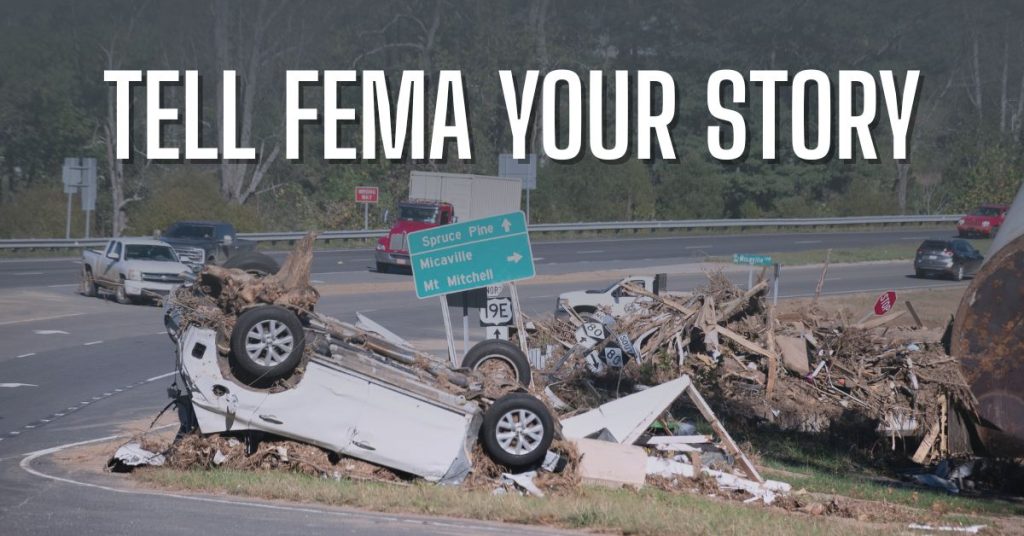 Tell FEMA Your Stpry