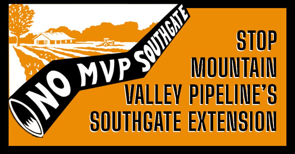 stop mountain valley pipeline's southgate extension