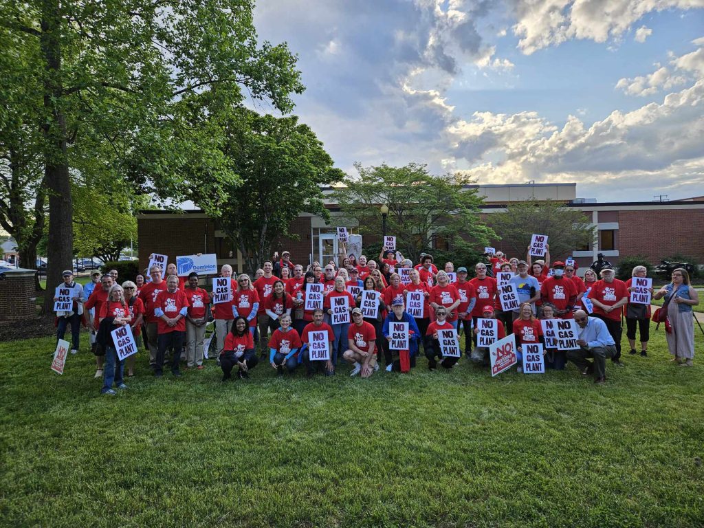 Members of Friends of Chesterfield pose for a picture outside of the county board of supervisors meeting on April 24, 2024. Photo by Jessica Sims
