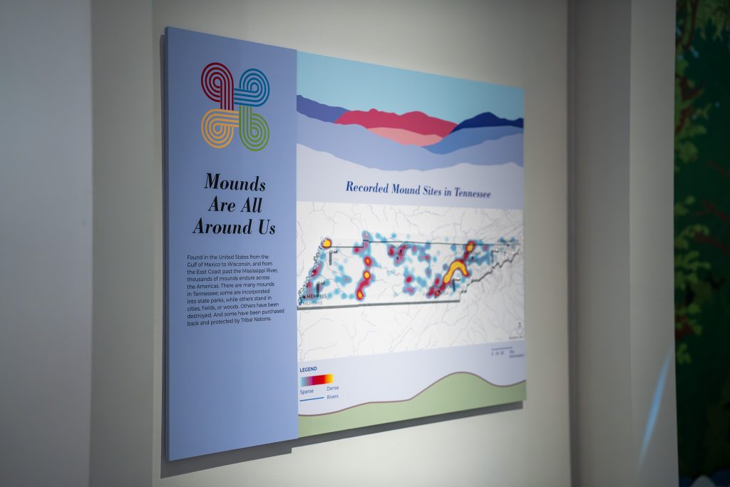 Heatmap depicting mound concentration in Tennessee. Photo by Abby Hassler